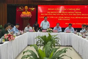 Government delegation works with leaders of Dong Nai, Binh Duong, Tien Giang