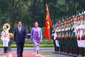 Prime Minister hosts welcome ceremony for Thai counterpart