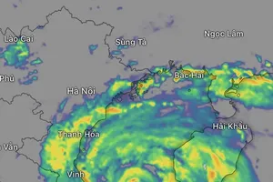 Typhoon Kajiki’s massive cloud shield reaches inland areas