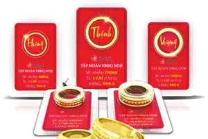  9999 gold rings hit new record, nearing VND124 million (US$4,706)