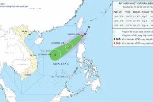 Newly-formed tropical depression forecast to move into East Sea within 24 hours