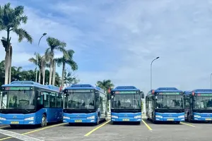 First electric bus route in Con Dao Special Zone, HCMC to operate in December 