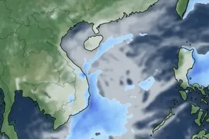 Low-pressure area forms in East Sea
