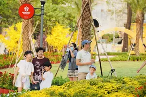Park at Phan Dinh Phung Stadium Site open to public 
