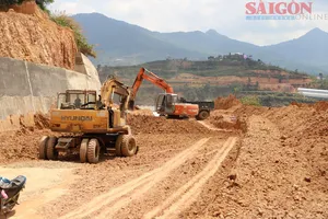 Construction delays persist on Da Lat Ring Road extension project