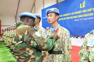 More than 180 Vietnamese peacekeepers awarded UN Medal in Abyei