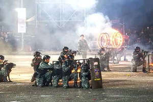 People’s Public Security forces showcase strength and combat skills