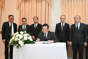 Senior Ho Chi Minh City delegation pays tribute to Lao NA President