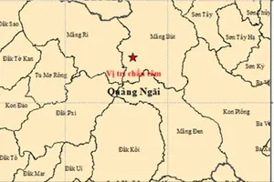 Four earthquakes strike Quang Ngai in two days