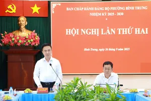 Phó Bí thư Thành ủy TPHCM Đặng Minh Thông phát biểu chỉ đạo tại Hội nghị lần thứ 2 Ban Chấp hành Đảng bộ phường Bình Trưng, nhiệm kỳ 2025-2030