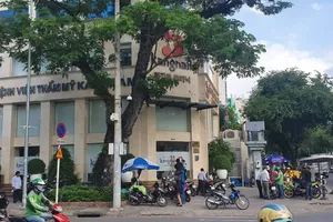 Bệnh viện thẩm mỹ Kangnam, nơi xảy ra vụ người phụ nữ tử vong khi căng da mặt  Ảnh: THÀNH SƠN