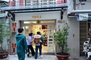 Nhân viên y tế phun thuốc diệt muỗi tại phường Chợ Lớn (TPHCM)