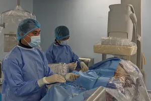 Một ca can thiệp tim mạch tại Bệnh viện Bình Chánh