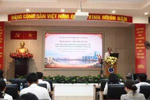 PGS-TS-BS Tăng Chí Thượng, Giám đốc Sở Y tế TPHCM phát biểu tại buổi tập huấn