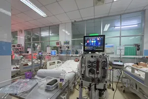 Một ca sốt xuất huyết nặng, nguy kịch điều trị tại Bệnh viện Bệnh Nhiệt đới (TPHCM) Ảnh: THÀNH AN