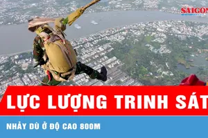Cận cảnh chiến sĩ đặc công, trinh sát đặc nhiệm nhảy dù ở độ cao 800m 