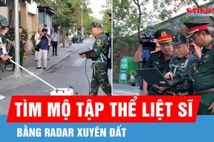 Sử dụng radar xuyên đất tìm mộ tập thể liệt sĩ trong Kinh thành Huế 