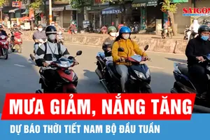Nam bộ đầu tuần mưa giảm, nắng gia tăng