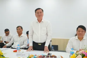 Đồng chí Nguyễn Công Vinh, Phó Chủ tịch UBND TPHCM phát biểu chúc tết tại Công ty CJ Foods Việt Nam