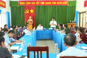 Quan cảnh cuộc họp giao ban công tác chống khai thác hải sản bất hợp pháp, không báo cáo và không theo quy định (IUU)