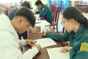 840 thanh niên xã Long Hải đăng ký nghĩa vụ quân sự lần đầu