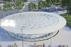 Cận cảnh giếng trời “khủng” tại ga Bến Thành, Metro số 1