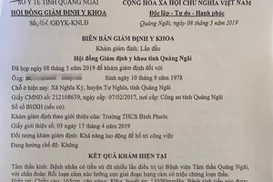 Quảng Ngãi: Thầy giáo được xác định có triệu chứng loạn thần không tiếp tục đứng lớp