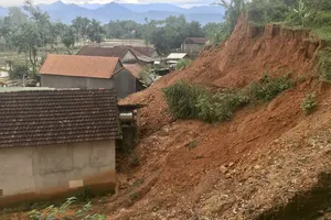 Quảng Ngãi: Khẩn cấp chống sạt lở núi Van Cà Vãi huyện Sơn Hà