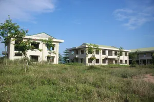 Trung tâm dạy nghề kiểu mẫu Sơn Tịnh chưa xây xong đã “như bỏ hoang”