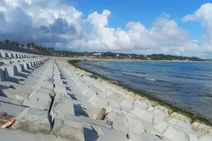 Quảng Ngãi: Người dân vui mừng khi công trình kè biển chống sạt lở đã hoàn thành