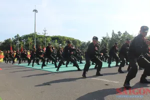 Mãn nhãn với màn trình diễn tại Hội thi điều lệnh, bắn súng, võ thuật lực lượng Công an Quảng Ngãi