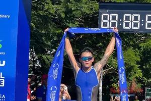 Tranh tài Giải vô địch quốc gia Triathlon 2024