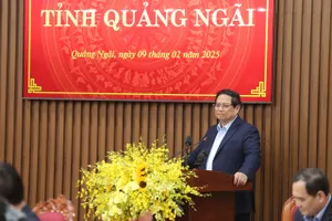 Thủ tướng Phạm Minh Chính làm việc với tỉnh Quảng Ngãi về phát triển kinh tế - xã hội