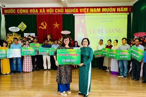 Gần 3 tỷ đồng hỗ trợ Trung tâm Nuôi dạy trẻ khuyết tật Võ Hồng Sơn