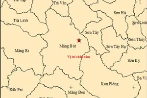 2 ngày, 2 trận động đất trên cùng 1 xã ở Quảng Ngãi