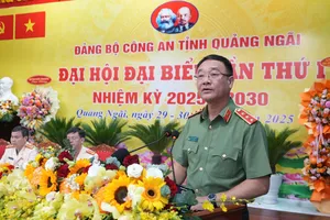 Thứ trưởng Bộ Công an dự Đại hội Đảng bộ Công an tỉnh Quảng Ngãi