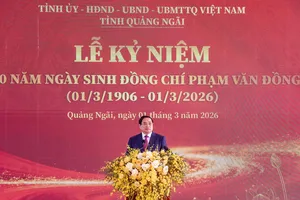 Thủ tướng Phạm Minh Chính dự Lễ kỷ niệm 120 năm Ngày sinh Thủ tướng Phạm Văn Đồng 