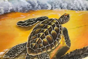 Điểm sắc bằng bích họa cho đảo Bé, Lý Sơn