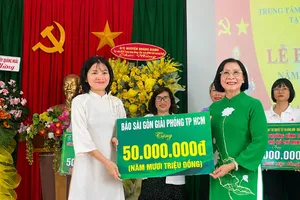 Hơn 2,5 tỷ đồng hỗ trợ Trung tâm Nuôi dạy trẻ khuyết tật Võ Hồng Sơn