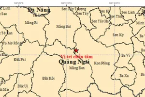 Động đất 3,0 độ Richter tại Quảng Ngãi