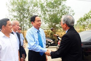 President Tran Thanh Man visits and works at Xuan Loc Peace Vocational College. (Photo: daidoanket)