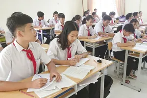 Học sinh ở Côn Đảo trong giờ học. Ảnh: Báo BR-VT