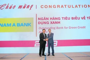 Nam A Bank nhận giải thưởng "Ngân hàng tiêu biểu về tín dụng xanh" năm 2019