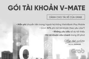 VietinBank ra mắt Gói tài khoản thanh toán dành riêng cho tài xế của Grab