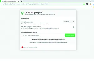 Tính năng lọc quảng cáo mới trên Cốc Cốc 