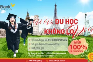Miễn phí chuyển tiền du học khi giao dịch tại HDBank