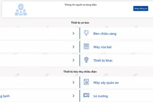 Ra mắt công cụ tính và kiểm tra tiền điện