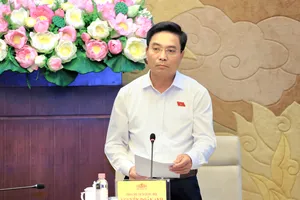 Phó Chủ tịch Quốc hội Nguyễn Doãn Anh kết luận tại buổi làm việc. Ảnh: CẨM HÀ