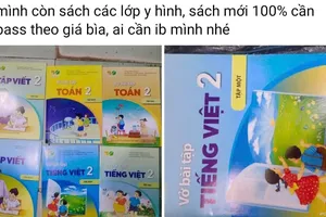 Nhiều tài khoản mạng xã hội đăng thông tin bán sách giáo khoa