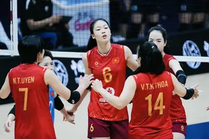 Đội tuyển bóng chuyền nữ Việt Nam đã tập trung thi đấu trước đối thủ Hàn Quốc. Ảnh: VFV